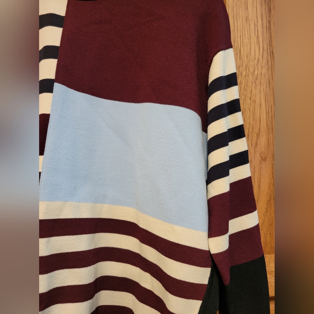 J Brand Womens San Marino CrewNeck Long Sleeve Striped Sweater Size XS - Picture 4 of 9